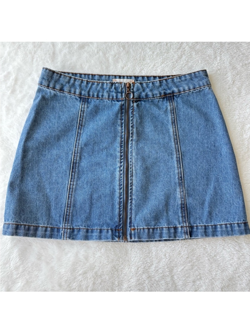 Altar'd State Blue Denim Mini Skirt